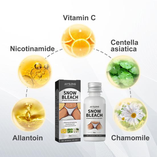 30ML Slow Bleach Cream Axillary Thighs Black Frost Cream Rejuvenate Lighten Skin Reduce Dark Spots Women Supply