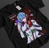 Футболка Neon Genesis Evangelion Аянами Рей Футболка Синдзи Топ Ева Аска Аниме Футболка