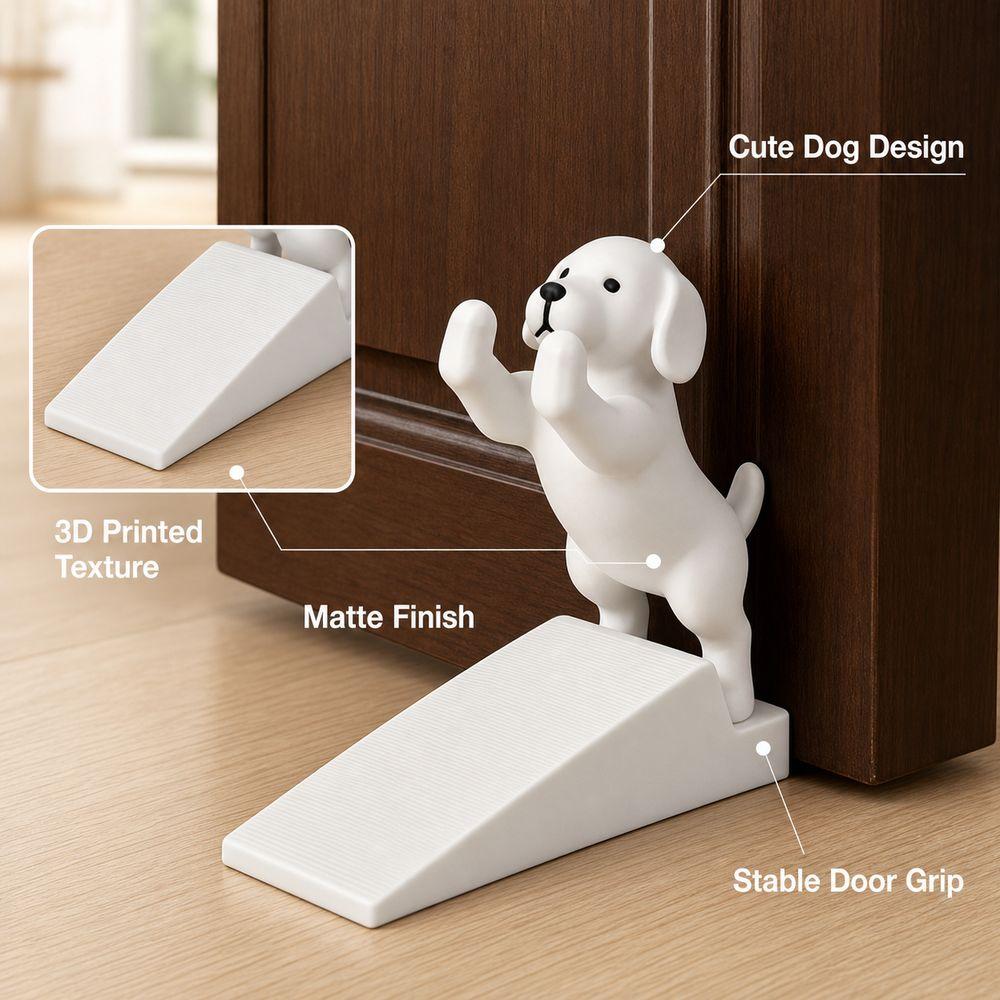 3D Printing Puppy Door Top Anti-Collision Door Stop Wedge New Dog Door Stopper Home Decor
