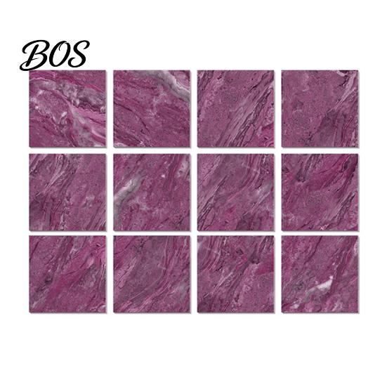 Realistic Stone Texture Wall Stickers 12PCS Imitation Marble Pattern Stickers, Self-Adhesive Waterproof EVA Self Adhesive Tiles for Interior