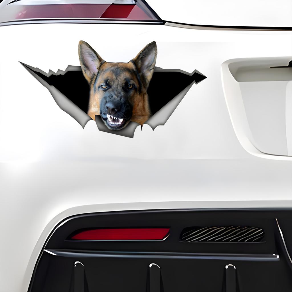 Злая немецкая овчарка наклейки на бампер автомобиля окна для автомобиля грузовик фургон модные наклейки виниловый материал наклейки