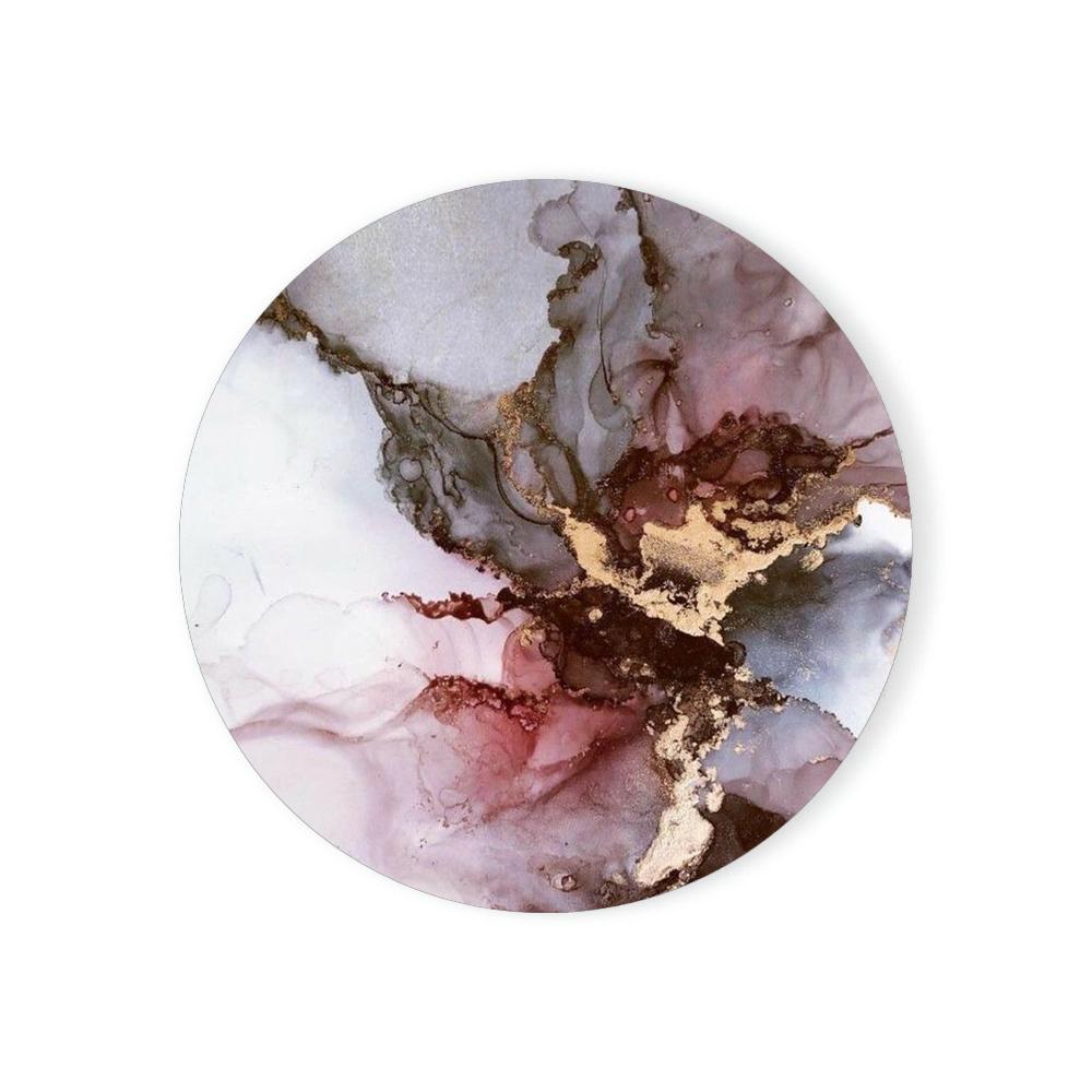 Круглые впитывающие керамические каменные подставки с пробковой основой, мраморные подставки для стола, подарок на новоселье для украшения дома