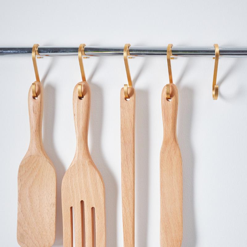 Aluminium Alloy S Shape Hooks 10Pcs Space Saving Heavy Duty Hanger for Kitchen Rail Pot Pan Closet Organizer