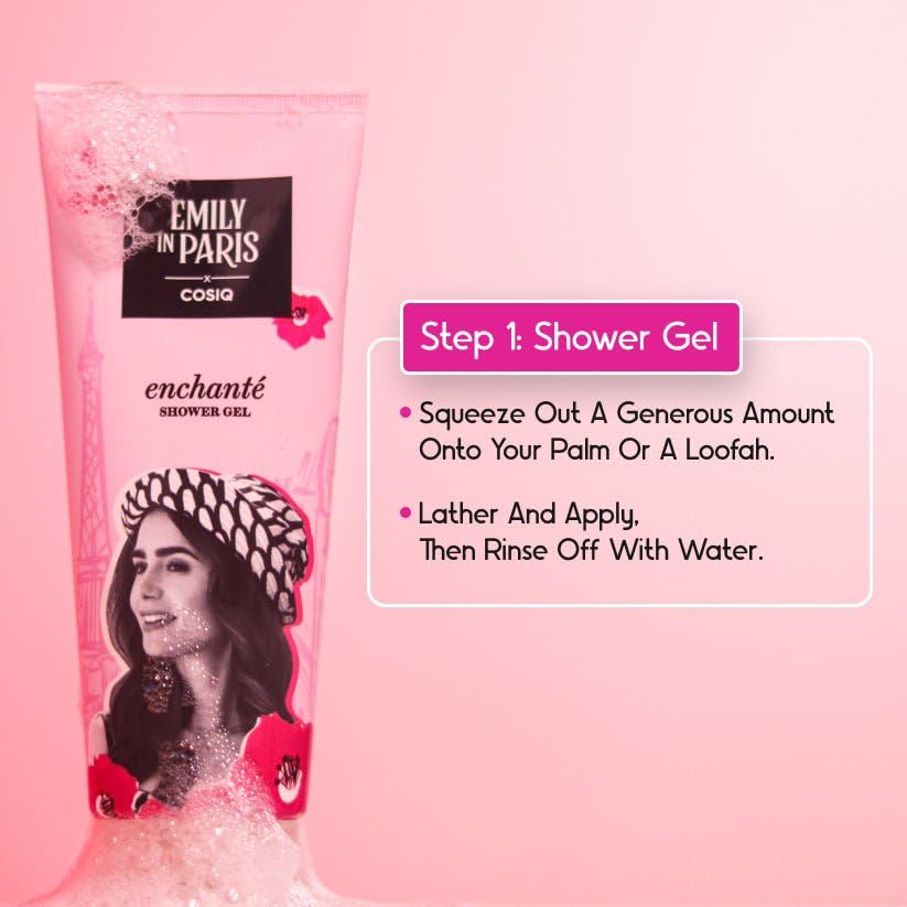 Cos-IQ EIP Luxury Woman Emily's Enchante Fragrance & Hydration Skin Gift Set | Eau De Parfum, Shower Gel & Moisturizer for long-lasting | Cheerful f