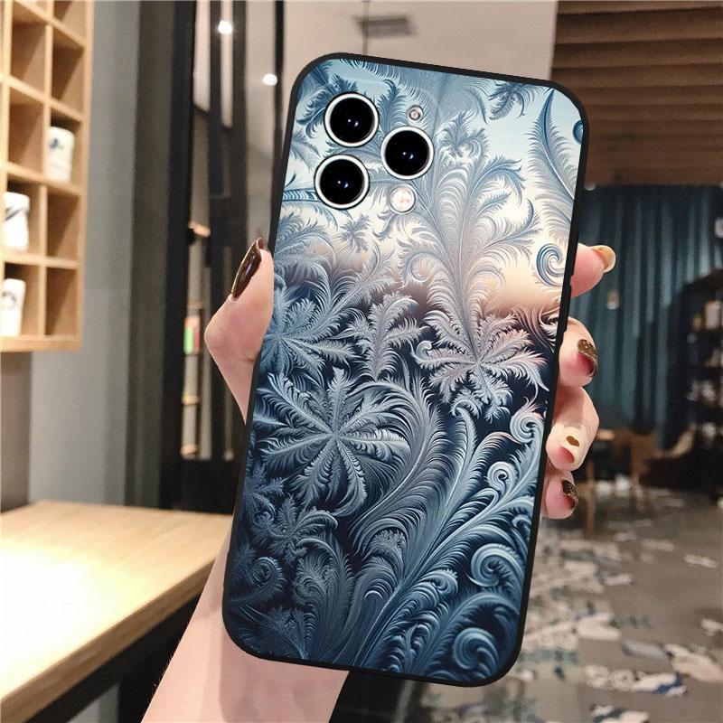 Phone Case Carcasa Funda For iPhone 17 Pro Max 17 Air 16 15 14 13 Pro Max 15 16 Pro 15Plus Winter Christmas snowflake