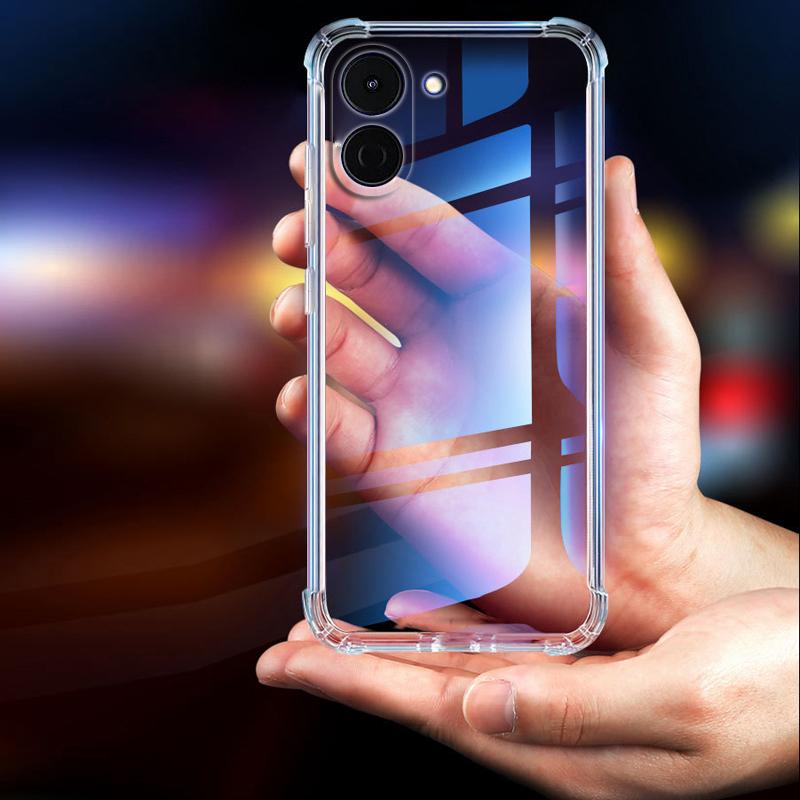 EUCAGR Чехол из мягкого силикона с подушкой безопасности для Tecno Spark Go 3 Airbag Для Tecno Spark Go3 Прозрачный бампер из ТПУ Ударопрочная задняя крышка