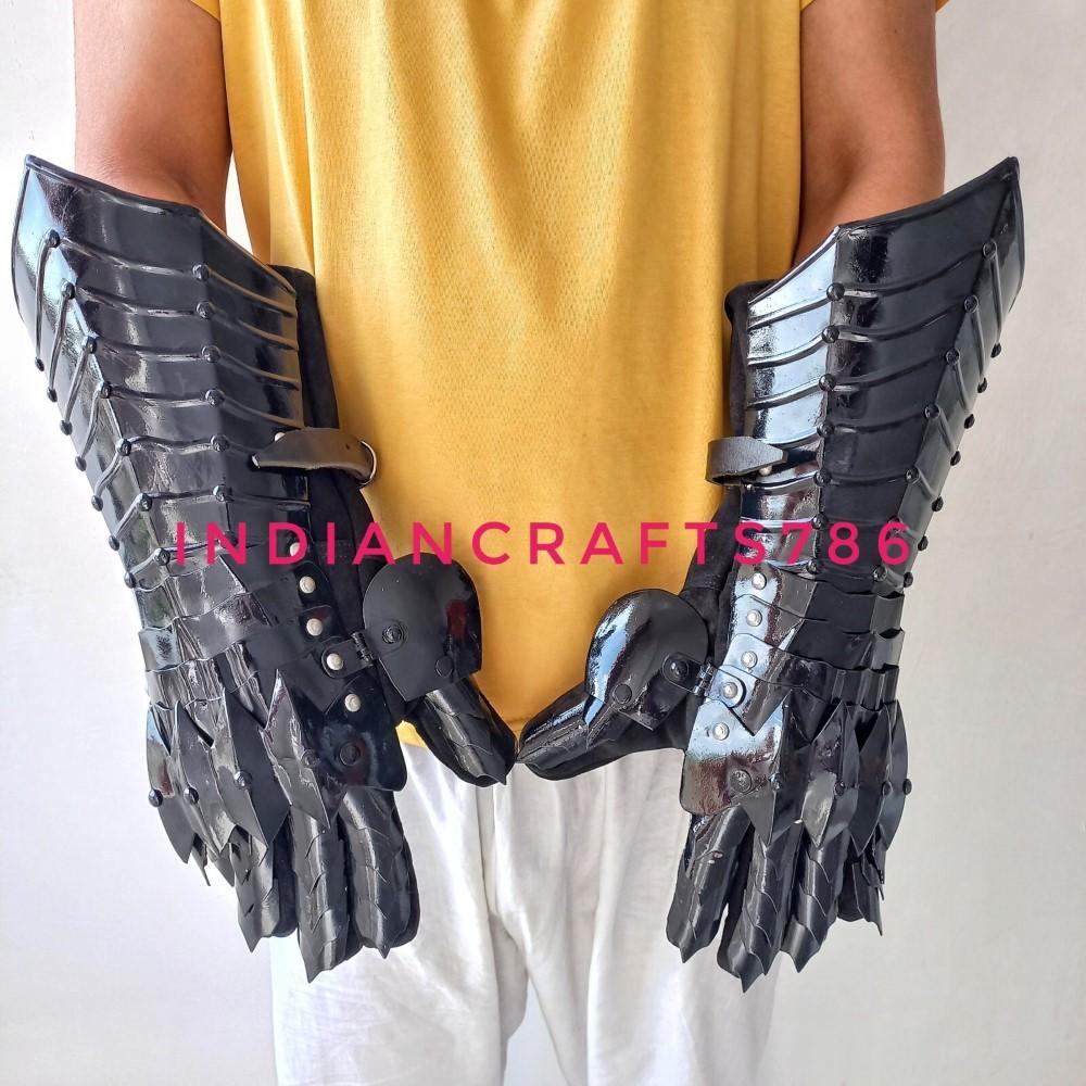 Medieval Steel Nazgul Gloves Costume Gauntlets Armor