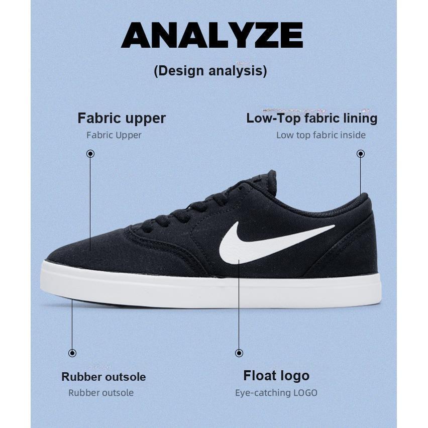 Nike Кеды SB Check Canvas GS Черно-белые для скейтбординга 905373-003
