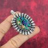 Abalone Shell 925 Solid Sterling Silver Pendant, Handmade Gemstone Pendant Jewelry, Gifts For Wife Brand New Pendant