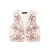 Kaslead New Arrival Women's Clothing Fashion Style Fashion Mirror Surface Result Decoration Embroider Vest 3798803