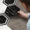 3D шестиугольные наклейки на плитку, самоклеящиеся съемные наклейки на стену, водонепроницаемые и влагостойкие наклейки для кухни, 10 шт.