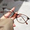 2025 Women's High-End Oval Eyeglass Frame - Bare Face Look, Small Anti-Blue Light Lenses, Customizable for Prescription.