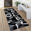 Geometric Style Carpet Runner Rug Hallway Kitchen Non Slip Washable Brown Modern Hall Rugs