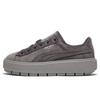 Platform Trace V Fabric Leather Comfortable Stylish Durable Lightweight Low-Top Sneakers Women Sneakers Gray 372613-03