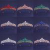 Rhinestone Queen Princess Crown Alloy Bridal Headwear Vintage Crystal Tiaras Dress Party