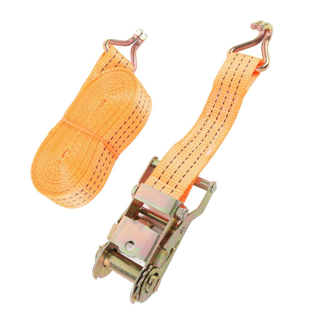 2 комплекта сверхпрочных ремней 8МХ35ММ оранжевые ремни для крепления груза 1,5-дюймовый храповый натяжитель с 2 J-образными крюками