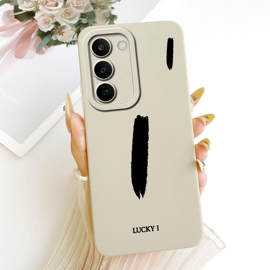 Чехол для Realme P4 Lite 5G RMX5261 Милый Чехол с Счастливыми Буквами Мягкий Силиконовый Чехол для Телефона Для Realme C83 C 83 RealmeC83 5G Funda Сумки