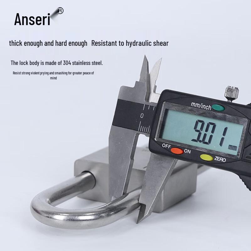 Anserway 304 Stainless Steel Glass Door U-Lock