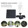 Solar Water Pond Pump Multifunctional with 6 Nozzles Water Pump Powered Panel Kit Decorative Props for Pool Fountain Submersible