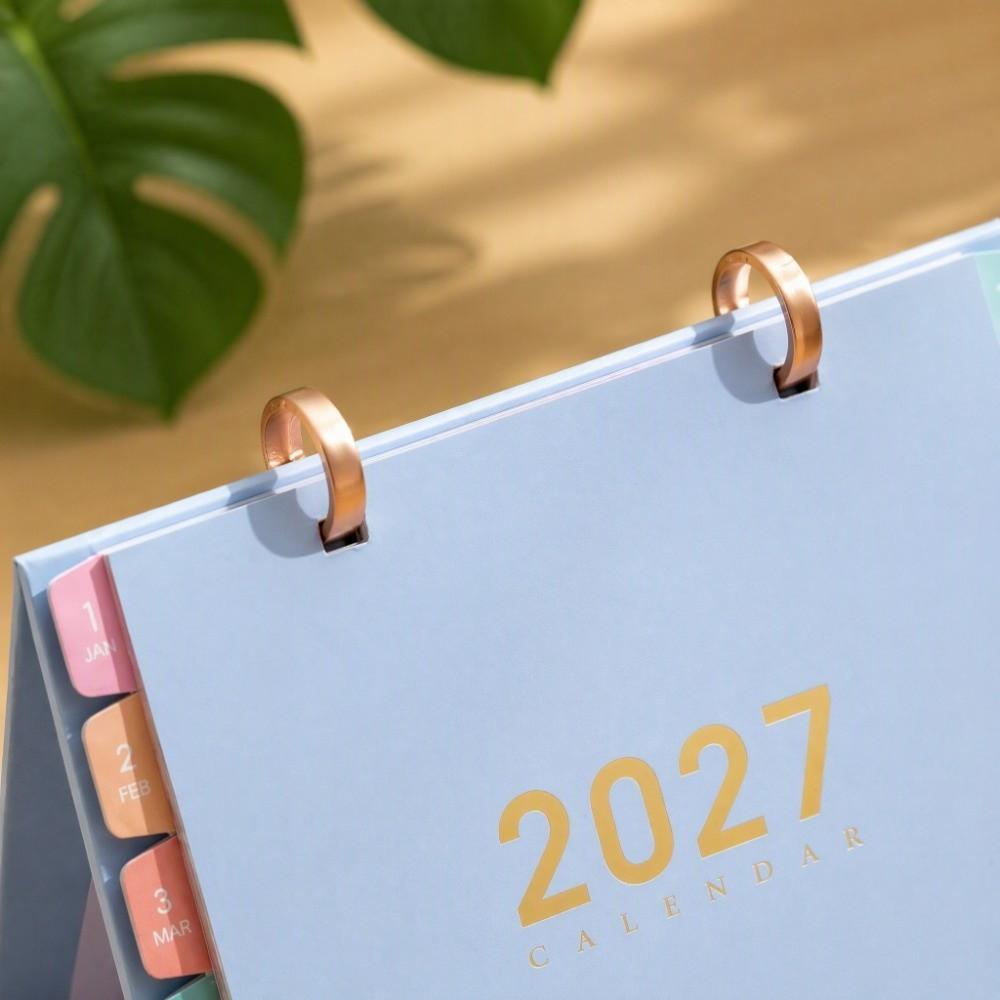 Minimalist Flip Calendar Thick Paper Desk Calendar Creative Monthly Calendar Office Use