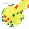 Pet Puppy Sound Polka Dot Squeaky Rubber DumbBone Жевательная игрушка