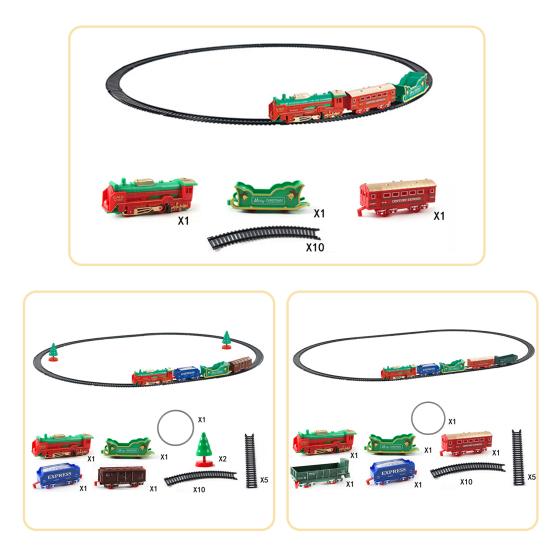 Электропоезд, хорошая детализация, световые звуки, движущаяся игрушка, красочные развлечения, детские рождественские игрушки, подарки на Новый год