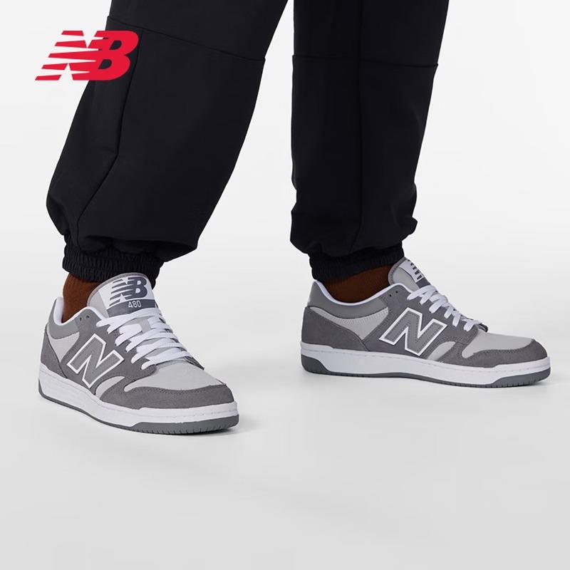 Кроссовки NEW BALANCE для мужчин и женщин Ретро Повседневные Плоская подошва Низкие Универсальные Спортивные обувь BB480LEC