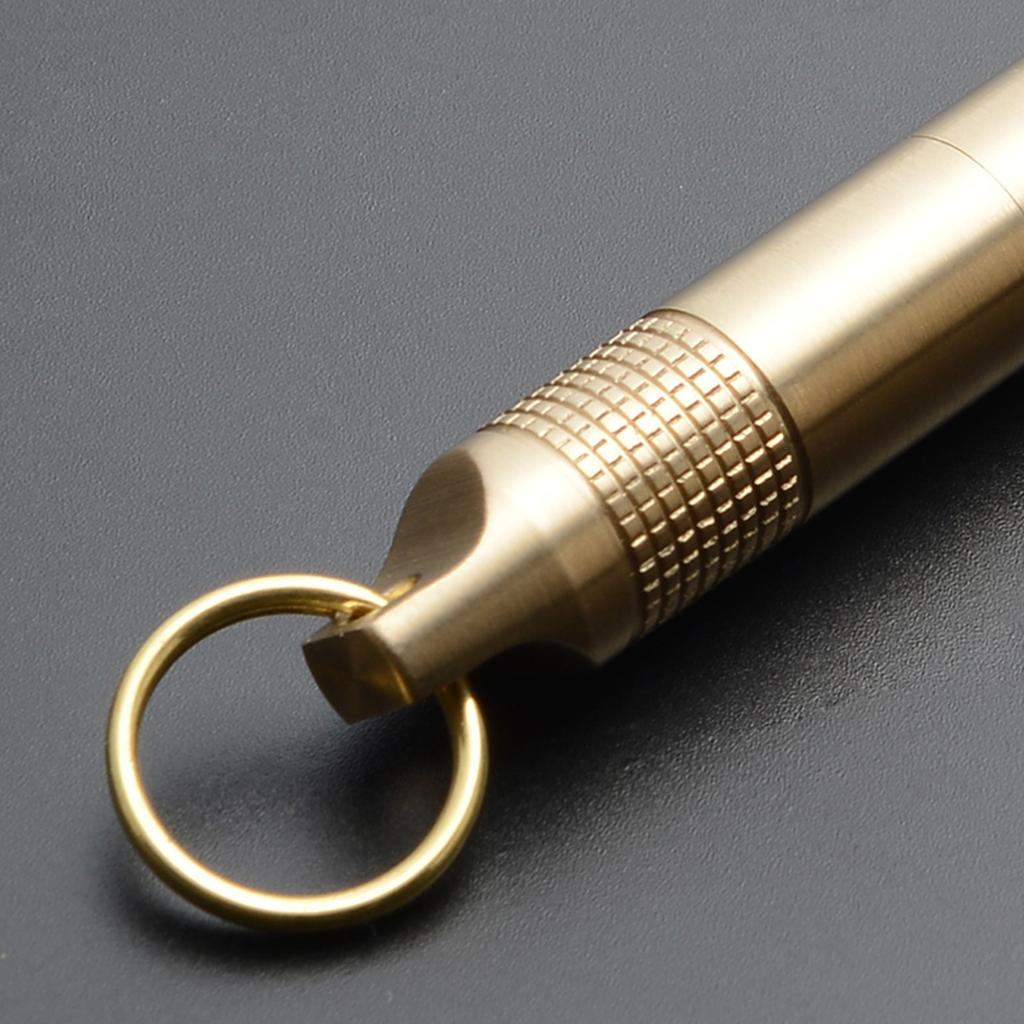 Латунные герметичные бутылки Водонепроницаемый контейнер Брелок Бутылка для зубочисток Инструмент для кемпинга на открытом воздухе Карманный держатель для таблеток