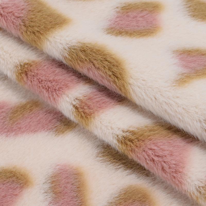 100*160cm Warm Imitation Ferret Fabric Plush Velvet Leopard Pattern Fabric For Diy Sewing Scarf Winter Clothes Material