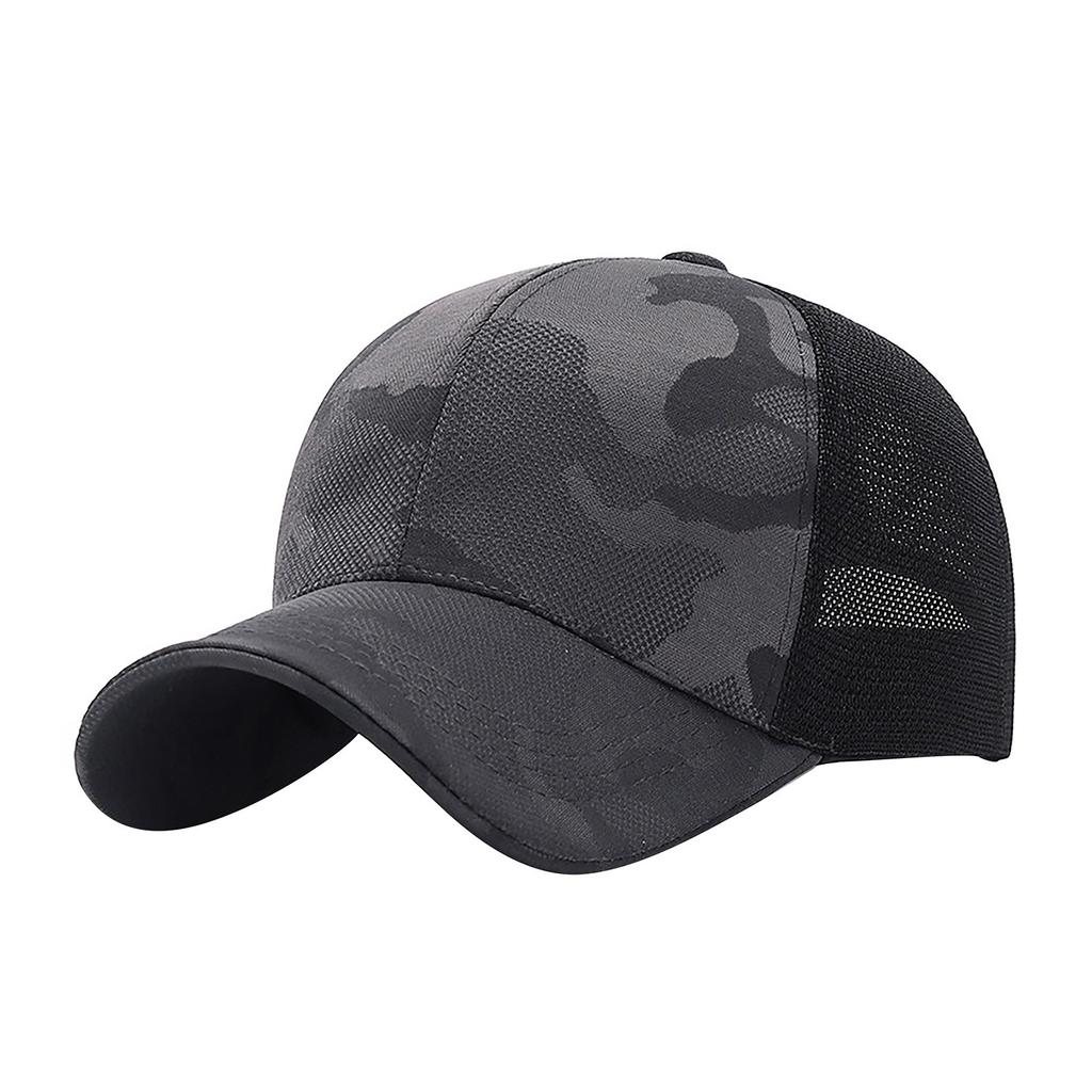 Модная женская и мужская регулируемая камуфляжная сетчатая шляпа, бейсбольная кепка, кепка с оттенком