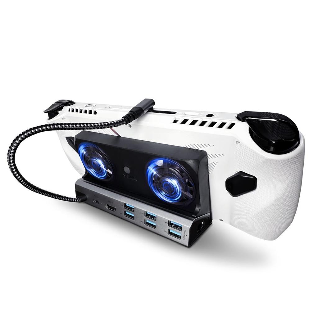 EGGSLINER GAMES Игровая док-станция EL Игровая док-станция Игровая подставка Зарядка Steam Deck ROG Ally Legion GO MSI Claw 9in1 (USB3.0×3 и USB2.0×3)