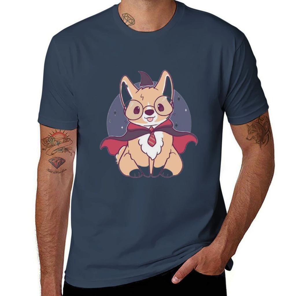 Corgi Pawter Wizard Tshirt Soft Durable Cotton Tshirt