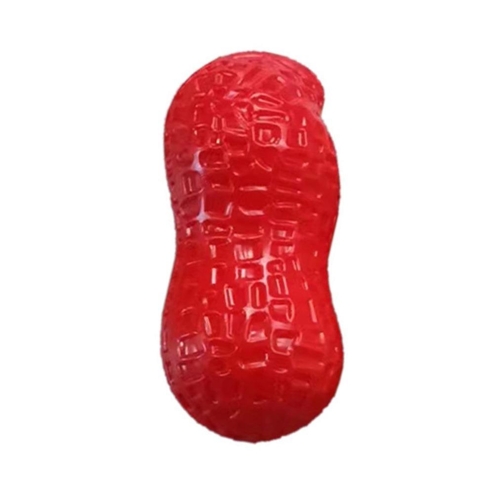 Peanut Shape Peanut Dog Chew Toy Tpr Teething Chew Toy Squeaky Dog Toy Small Breed Dogs