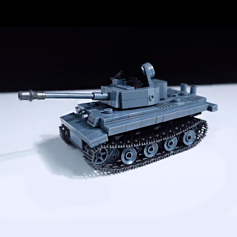 Классический гусеничный танк Второй мировой войны Panzerkampfwagen VI Ausf. E Tiger I Building Block Kit Военная модель Кирпичи Детские игрушки Подарки Коллекция