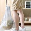 4Rolls PE Material Garbage Bags Odor-Control Rubbish Bags Portable Drawstring Trash Bags  Bathroom