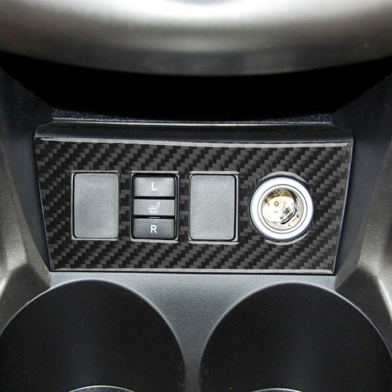 Углеродное волокно, панель переключения передач автомобиля, панель ручного тормоза, декоративная крышка, накладка, наклейки для салона автомобиля Toyota RAV4