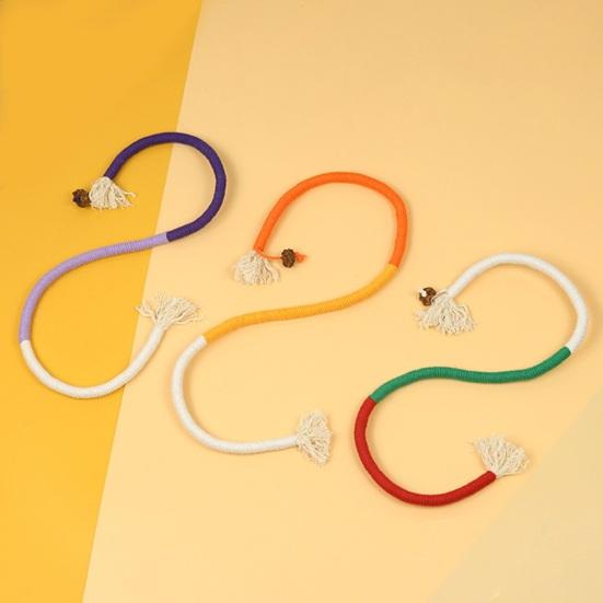 Cat Teething Chew Toys Gum Protection Boredom Relief Toys Interactive Bite-resistant Dental Cotton Rope Toys for Cats Indoor Interaction