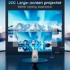 Проектор Android 11 с Wi-Fi 6 и Bluetooth Smart 1208*720P Мини-портативный проектор для домашнего кинотеатра 2,4 г 5,8 г Карманный уличный
