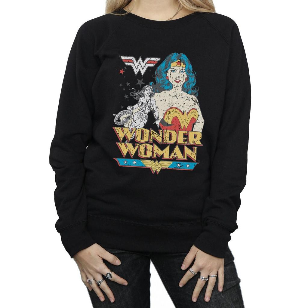 DC Comics Womens/Ladies Wonder Woman Posing Sweatshirt