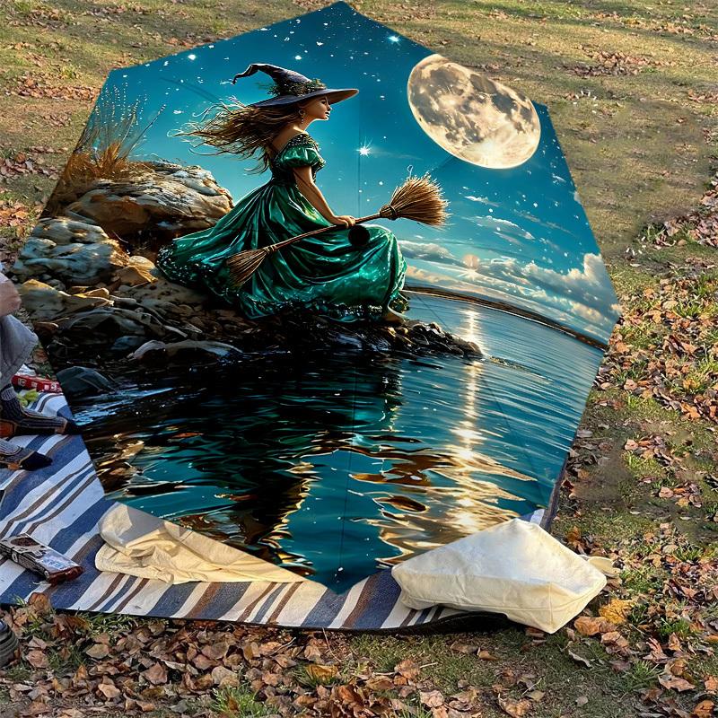 1PC Witchcraft Moonlight Umbrella-8-Rib Reinforced, Automatic Open, Lightweight & Durable, Cute Fashion Accessory for Outdoor-T146