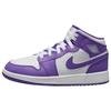 Детские кроссовки Air 1 Mid GS Purple Venom белые DQ8423-511