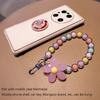 1 шт. красочный цветок из бисера для мобильного телефона ремешок-цепочка с ремешком для женщин и девочек