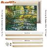 RUOPOTY DIY Painting By Numbers Acrylic Paint By Numbers Landsacpe Oil Painting Modern Wall Art Canvas Painting 40x50CM With DIY Frame
