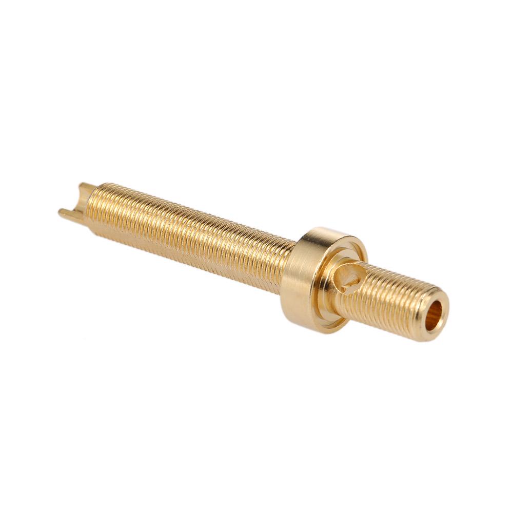 1 Pair Hifi Terminals 24 Gold Plated Longer Speaker Terminal Right and Left Channels Binding Post Banana Socket Audio Connector Terminals High-end So