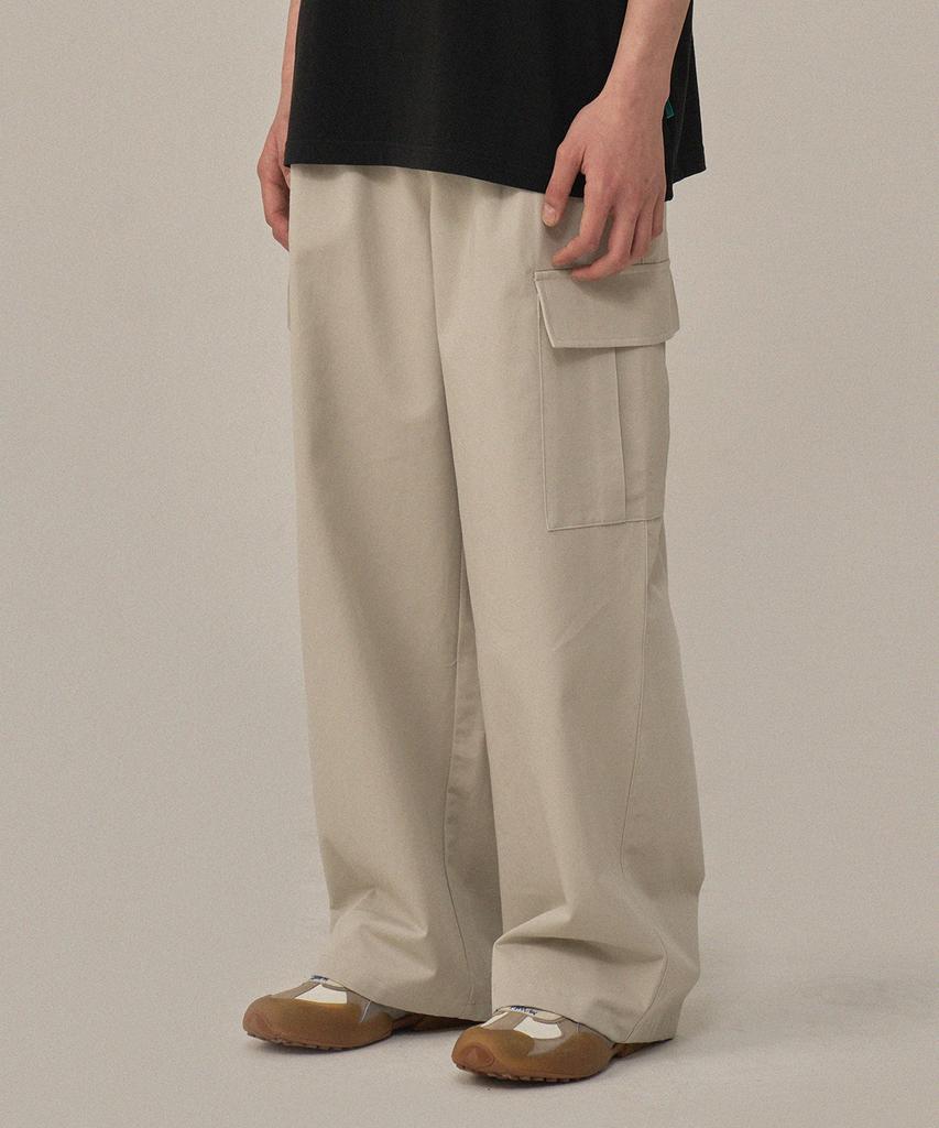 BONATSPALETTE Bp Wide Elastic Waist Cotton Cargo Pants_5 Colors