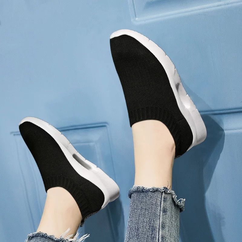 2024 New Spring Casual Woman Designer Shoes Sneakers Breathable Heightening Women Shoes Mesh Slip-On Platform Shoes