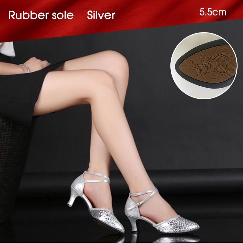 Модные женские туфли для латинских танцев с закрытым носком, танго, вальс, мамбо, румба, самба, профессиональная обувь для тренировок на мягкой подошве