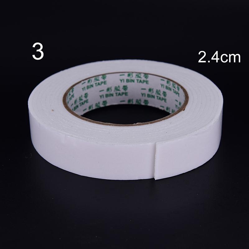 1Roll White Strong Double Sided Sticky Tape Foam Double Faced Adhesive Craft