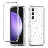 For Samsung Galaxy S23 FE Case Clear Acrylic TPU Hybrid Phone Cover with Laser-printed Film