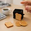 Stress Relief Toaster Toy Catapult Toy, with Bread & Waffle Accessories, 3D Printed Food Ejector Toaster, Decompression Gadget